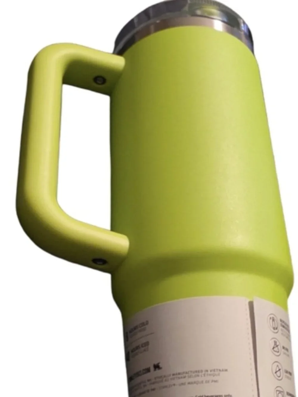 Stanley 30oz Quencher ProTour Flip Straw Tumbler In Chartreuse. NEW - Picture 7 of 8
